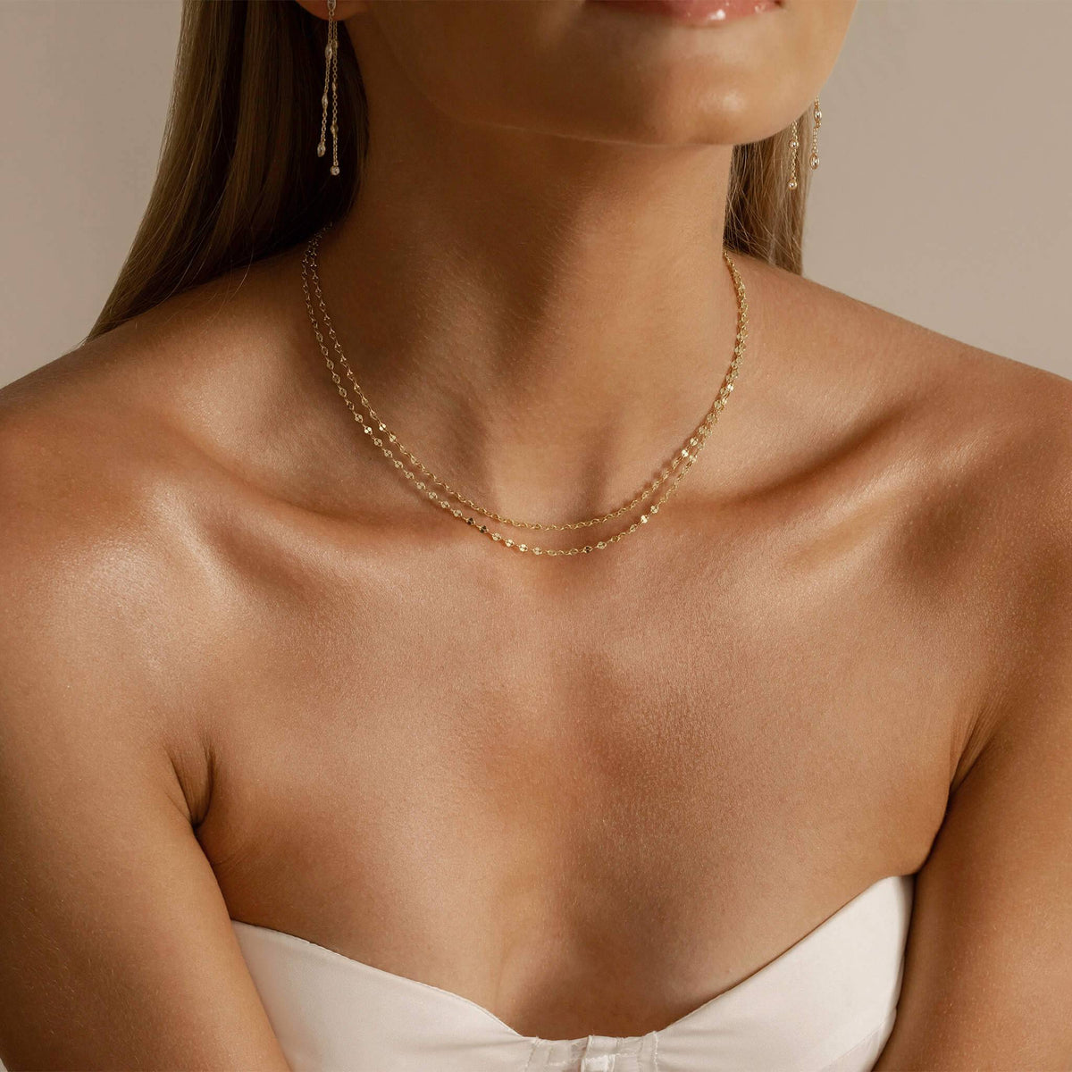 Shimmering Coin Necklace (Single or Double) - Trove & Co.