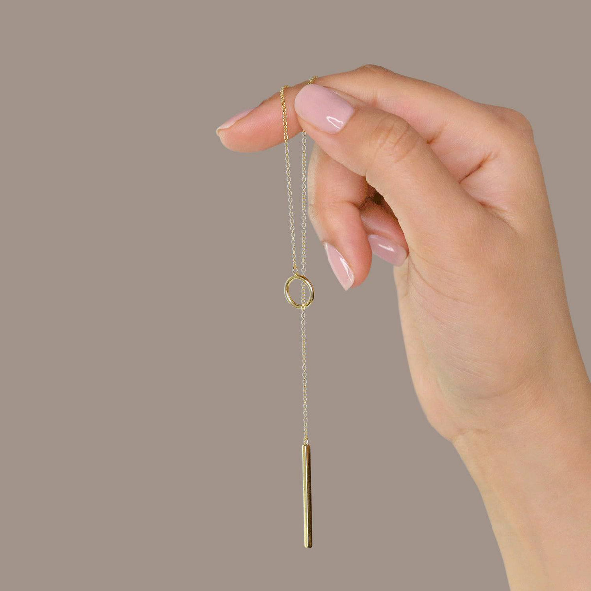 BAR LARIAT NECKLACE - Trove & Co.