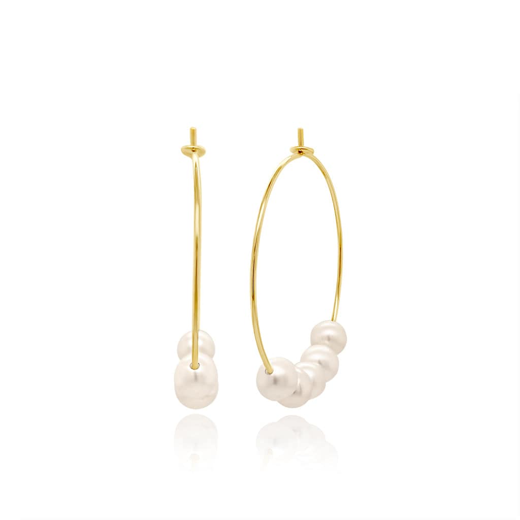 ANJELICA PEARL HOOPS - Trove & Co.