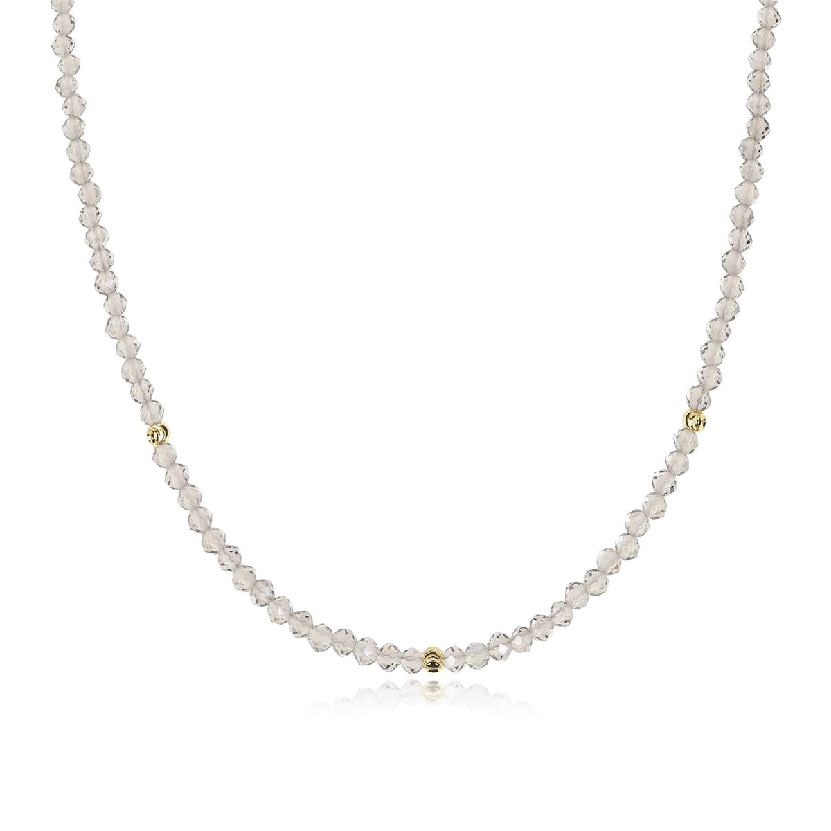 AURA GEMSTONE CHOKER - SMOKEY QUARTZ - Trove & Co.