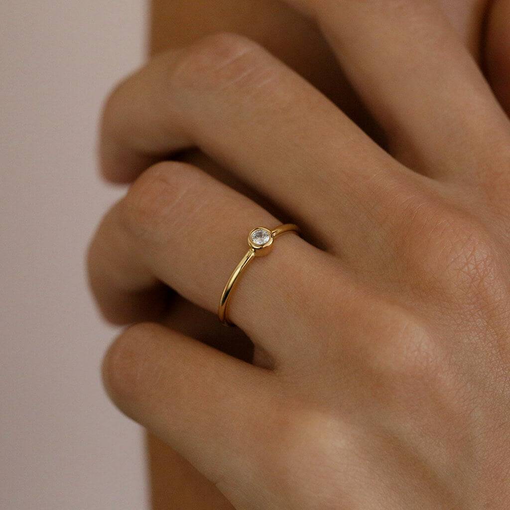 BEZEL SET SOLITAIRE - Trove & Co.