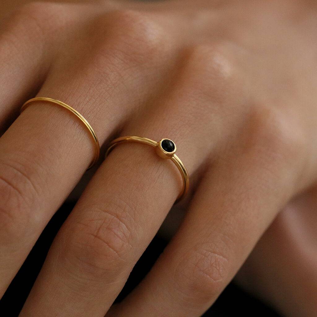 BLACK ONYX SOLITAIRE - Trove & Co.