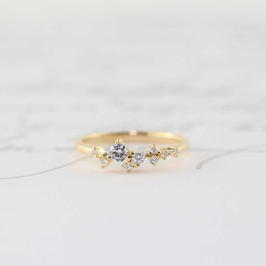 Cluster ring with cubic zirconia - Trove & Co. - Trove & Co.