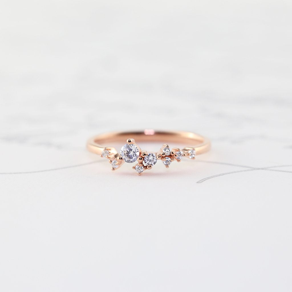 Cluster ring with cubic zirconia - Trove & Co. - Trove & Co.