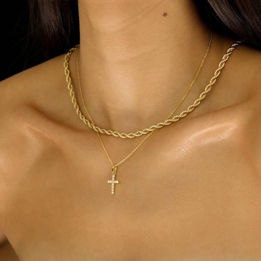 CROSS NECKLACE - Trove & Co.