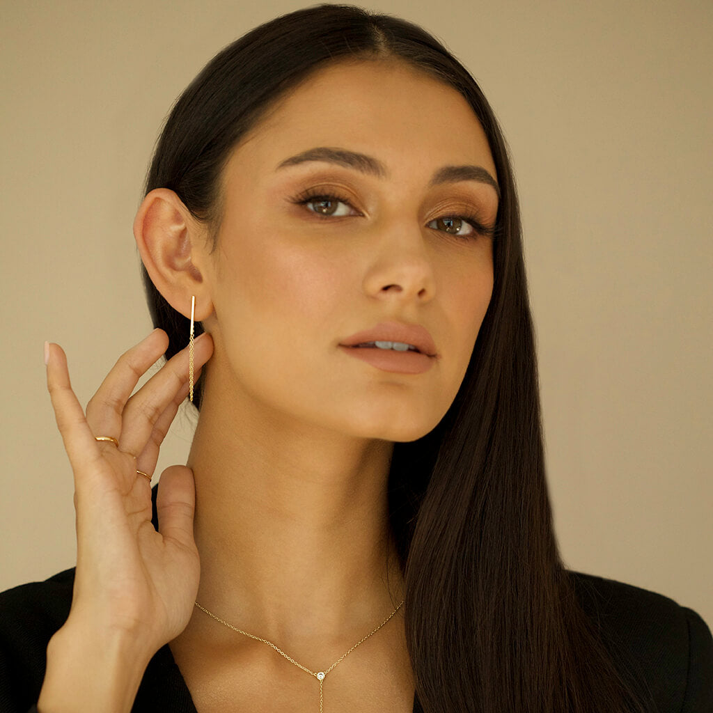 DANGLING BAR EAR JACKET - Trove & Co.