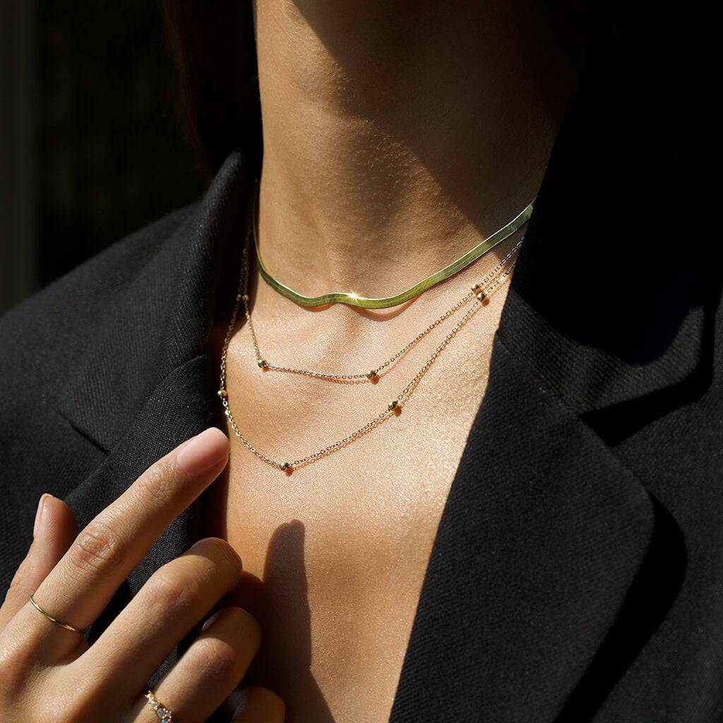 DOUBLE SATELLITE NECKLACE - Trove & Co.