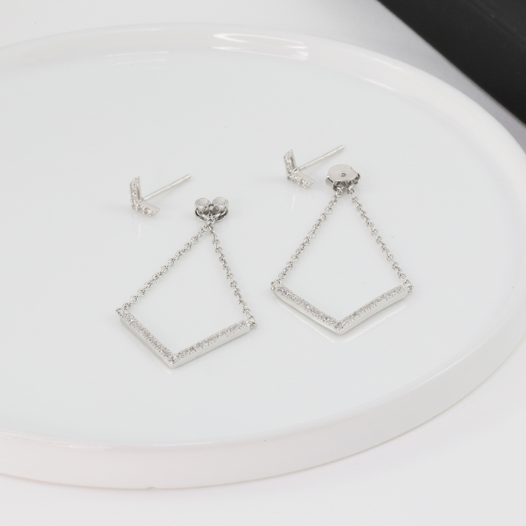 GEOMETRIC EARJACKET - Trove & Co.