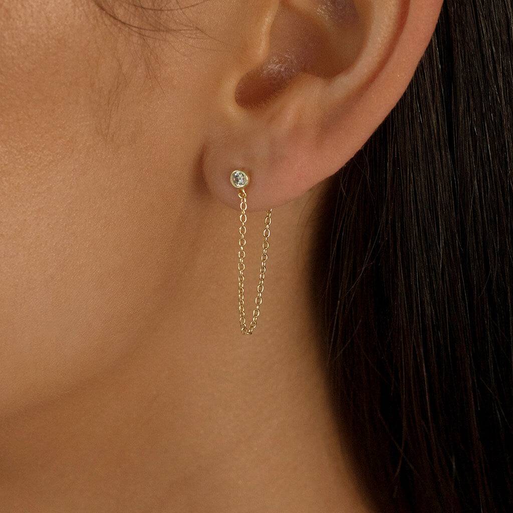 LARIAT CHAIN EARRINGS - Trove & Co.