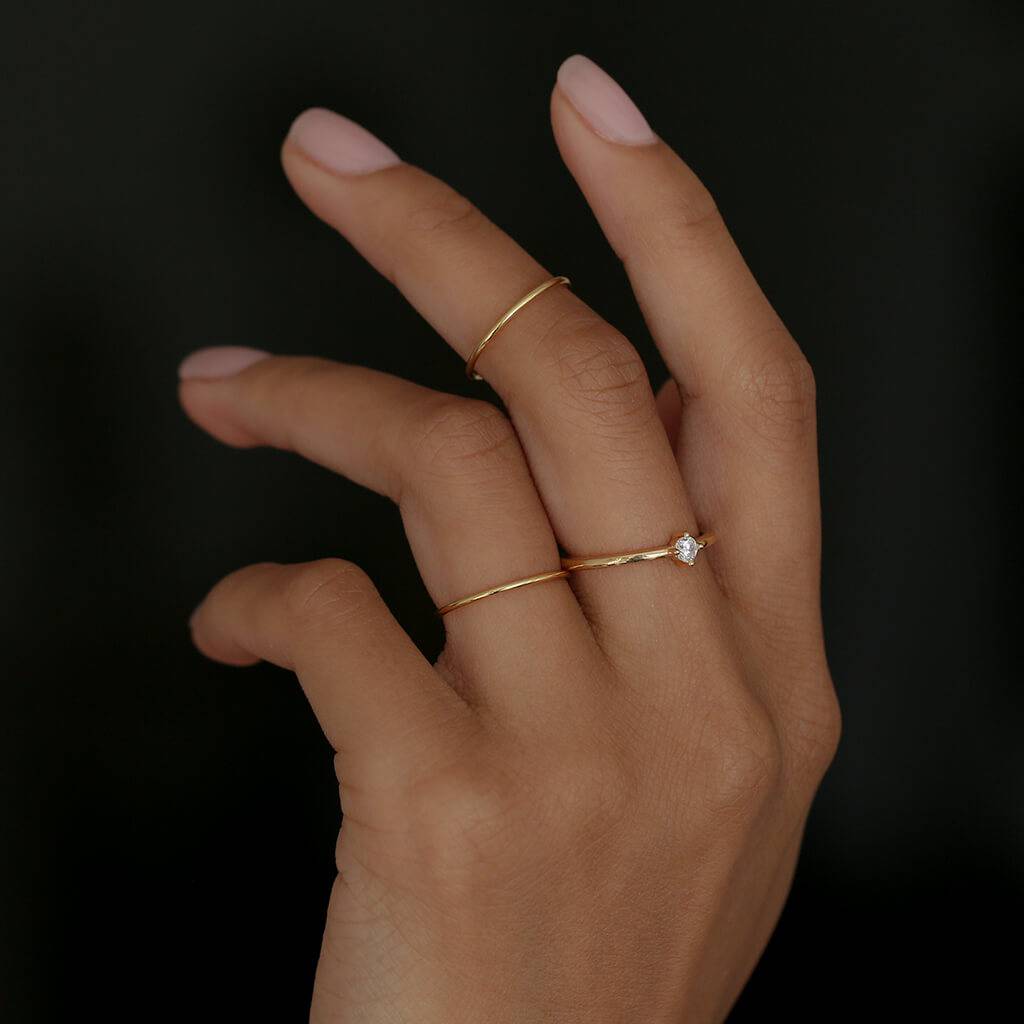 MINI SOLITAIRE RING - Trove & Co.