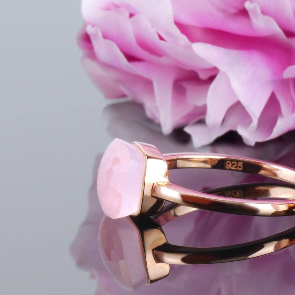 ROSE QUARTZ RING - Trove & Co.