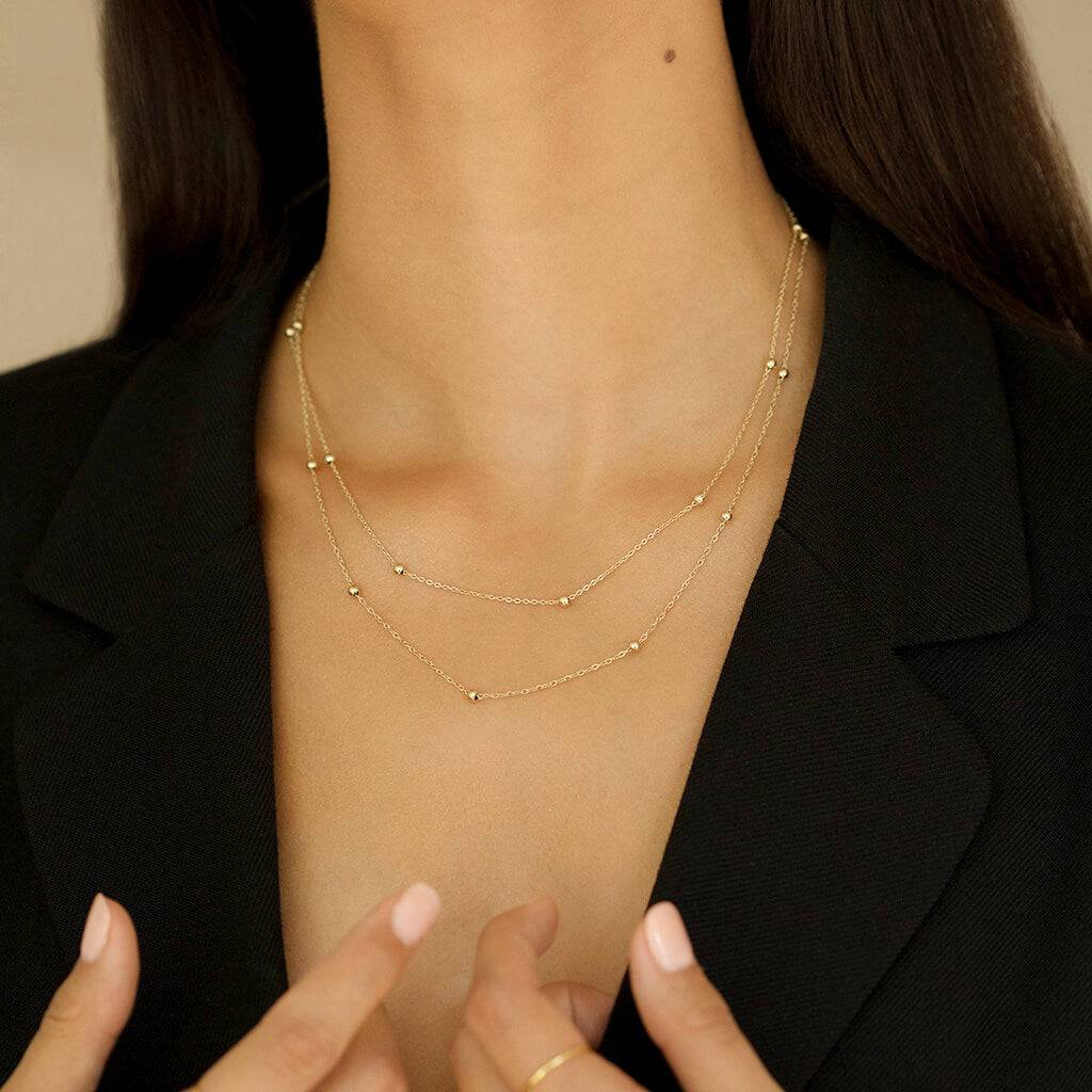 DOUBLE SATELLITE NECKLACE - Trove & Co.