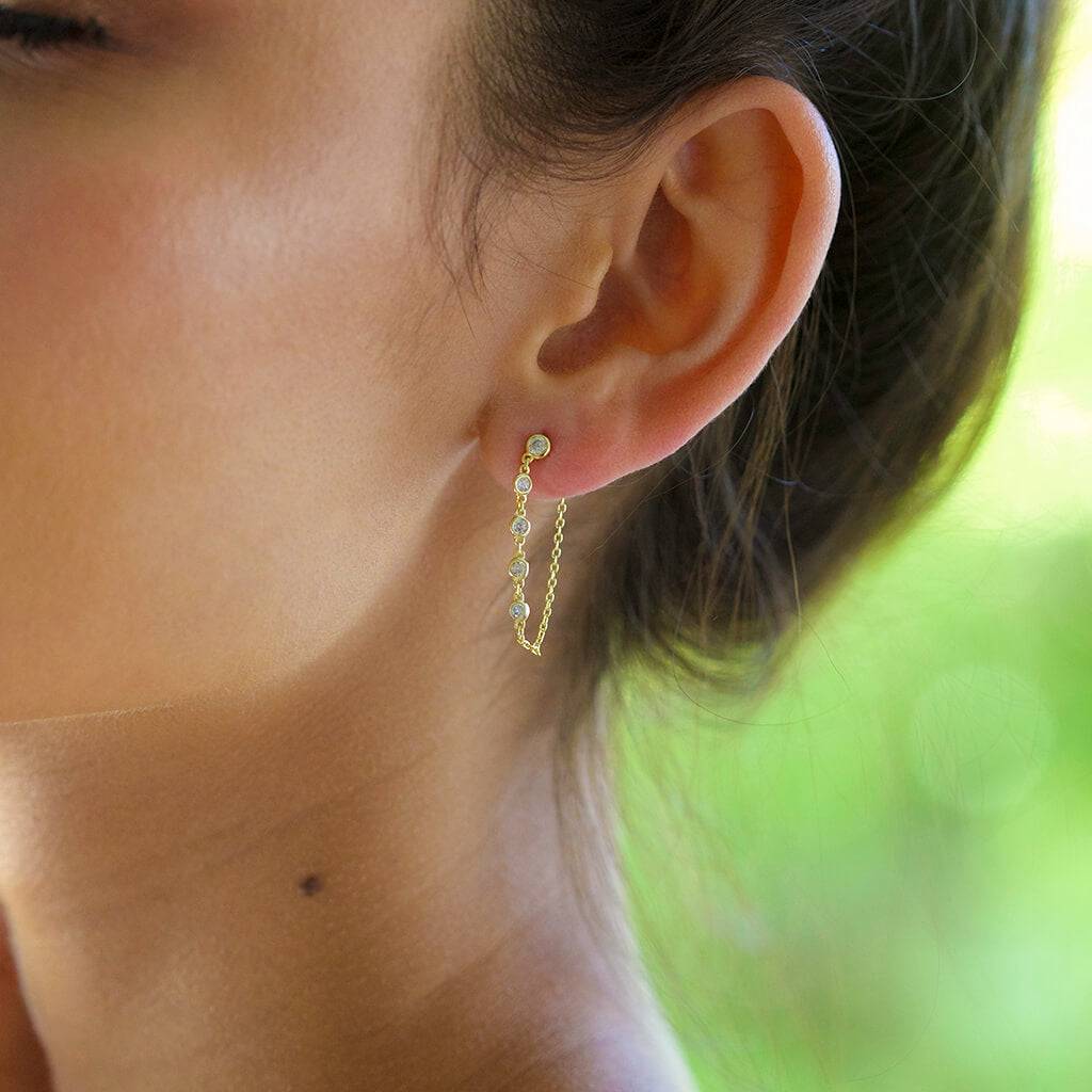 ear jacket gold - Trove & Co.