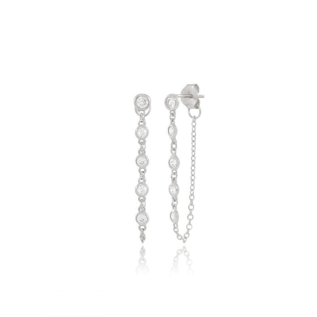 ear jacket earrings gold - Trove & Co.