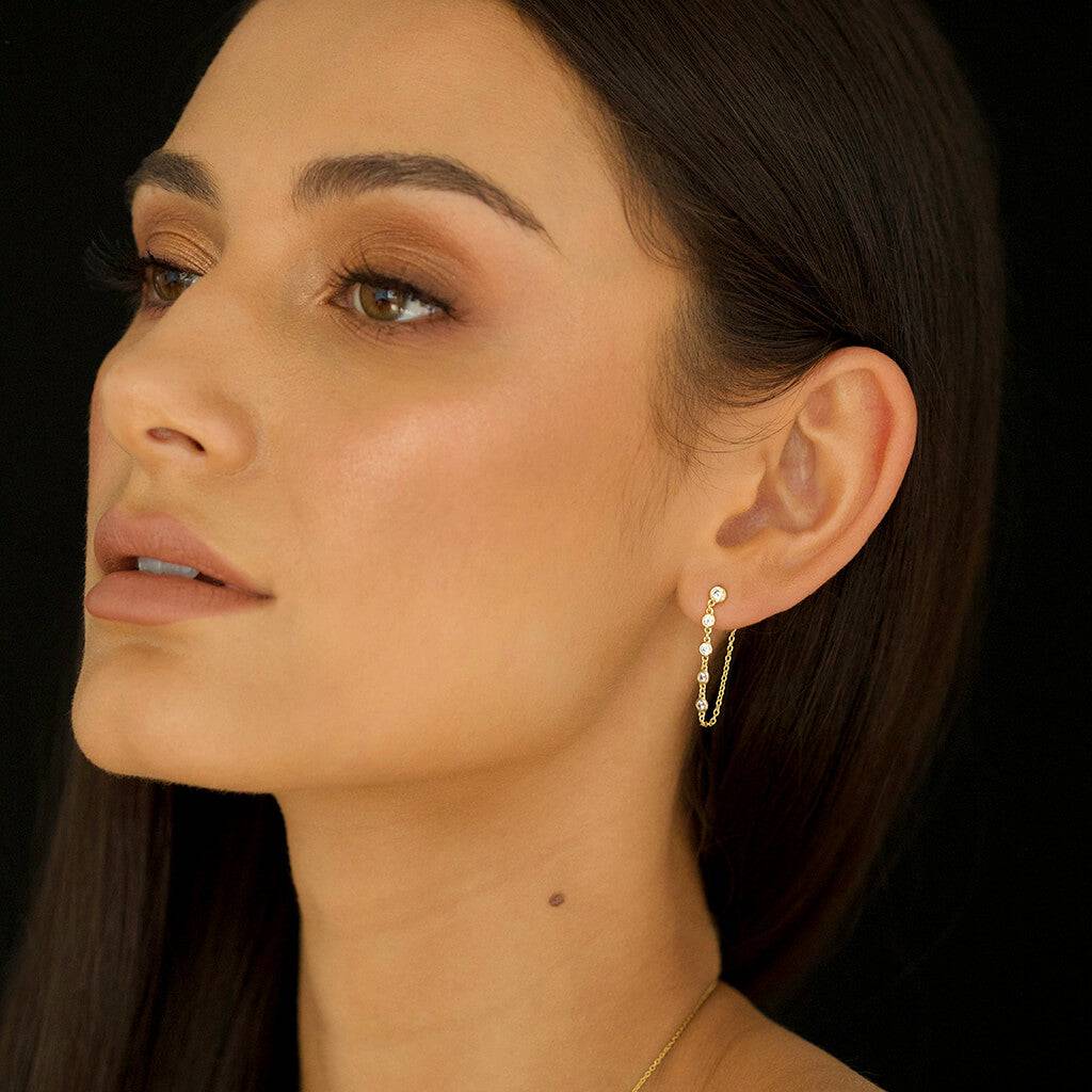 ear jacket gold- Trove & Co.