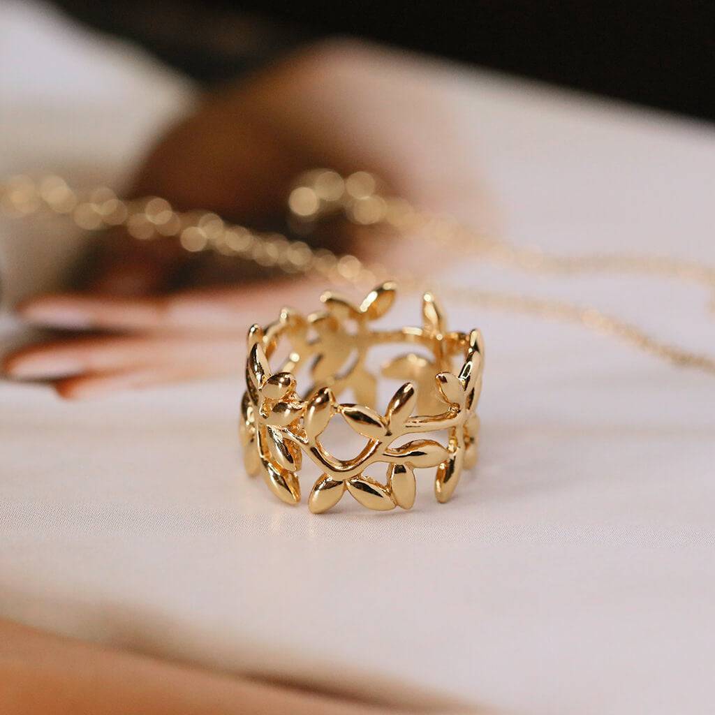 olive leaves ring - Trove & Co.
