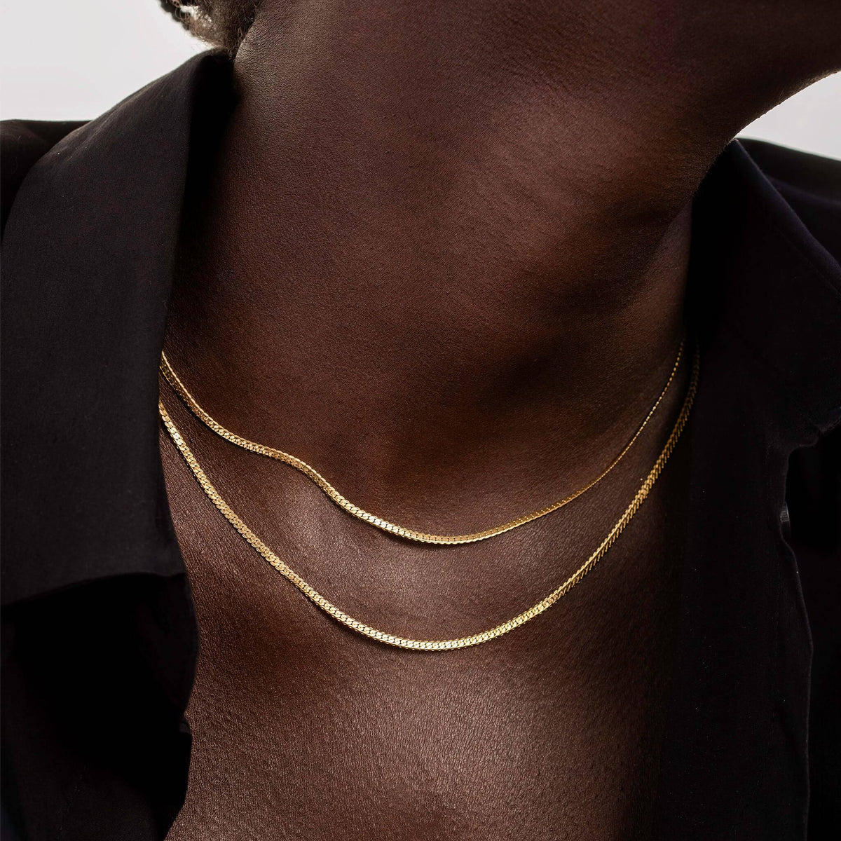 DAINTY FLAT CURB CHAIN - Trove & Co.