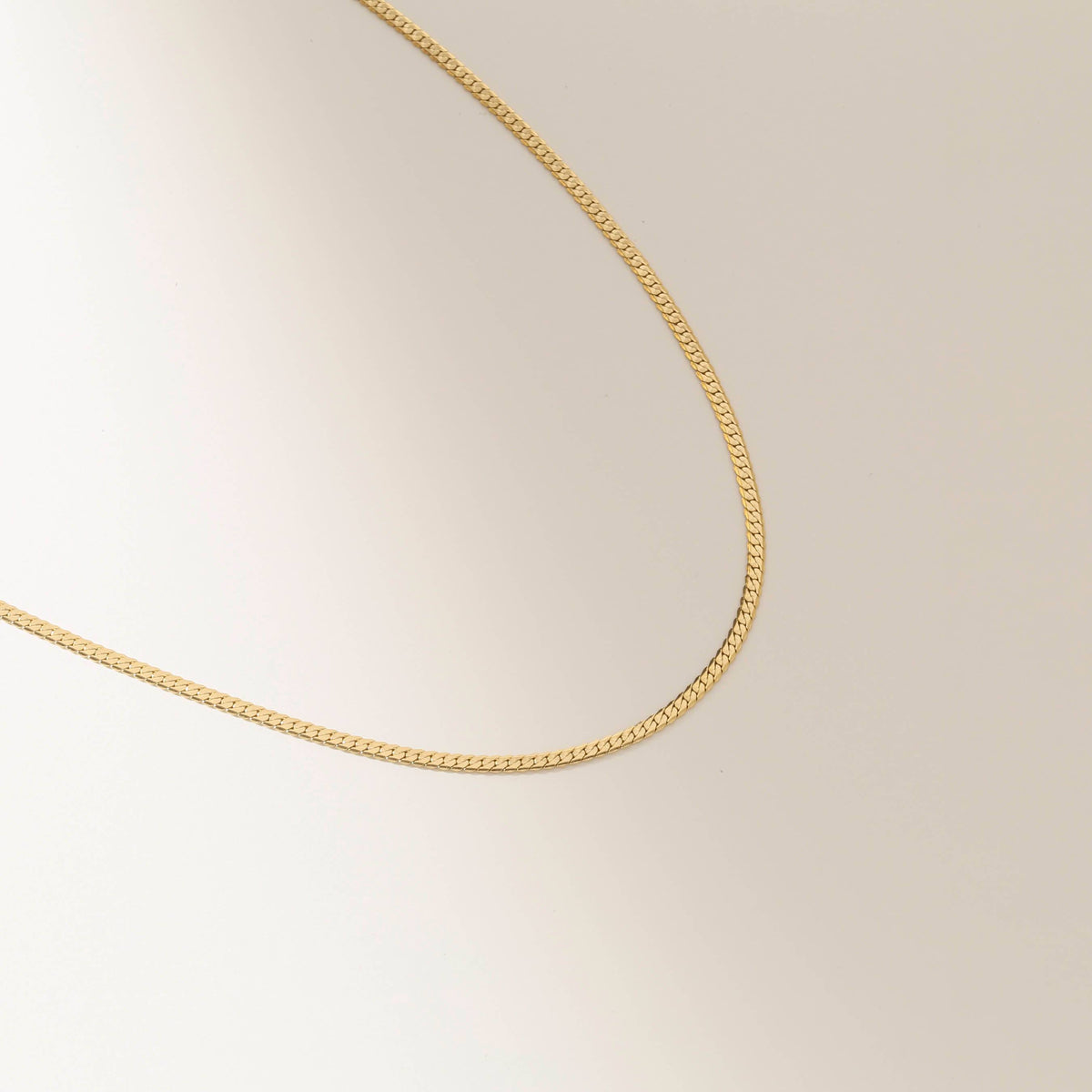 DAINTY FLAT CURB CHAIN - Trove & Co.