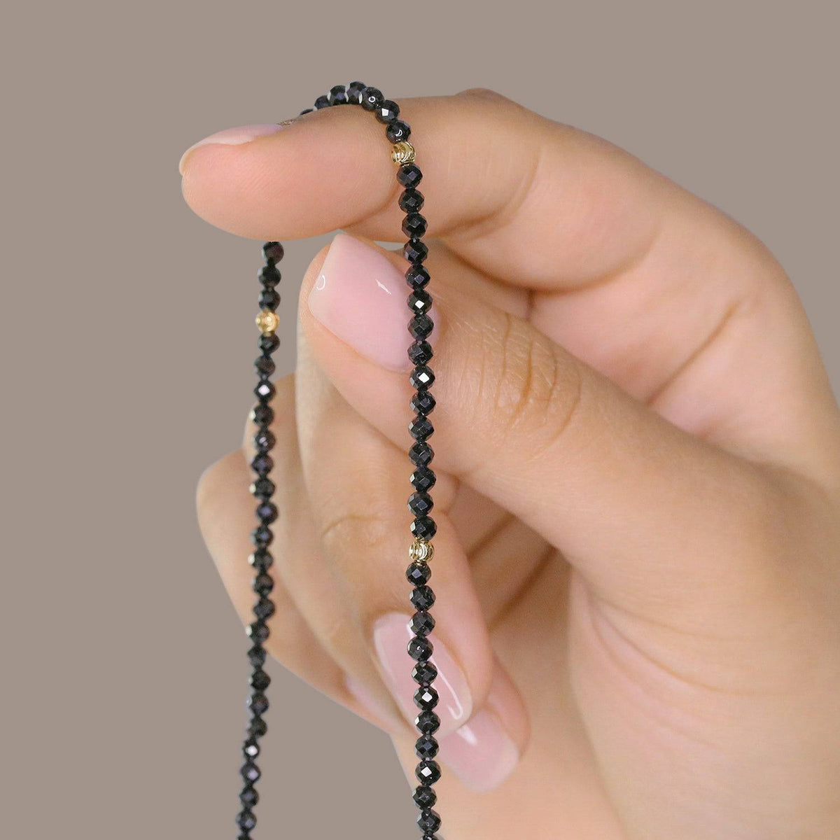 AURA GEMSTONE CHOKER - BLACK ONYX - Trove & Co.