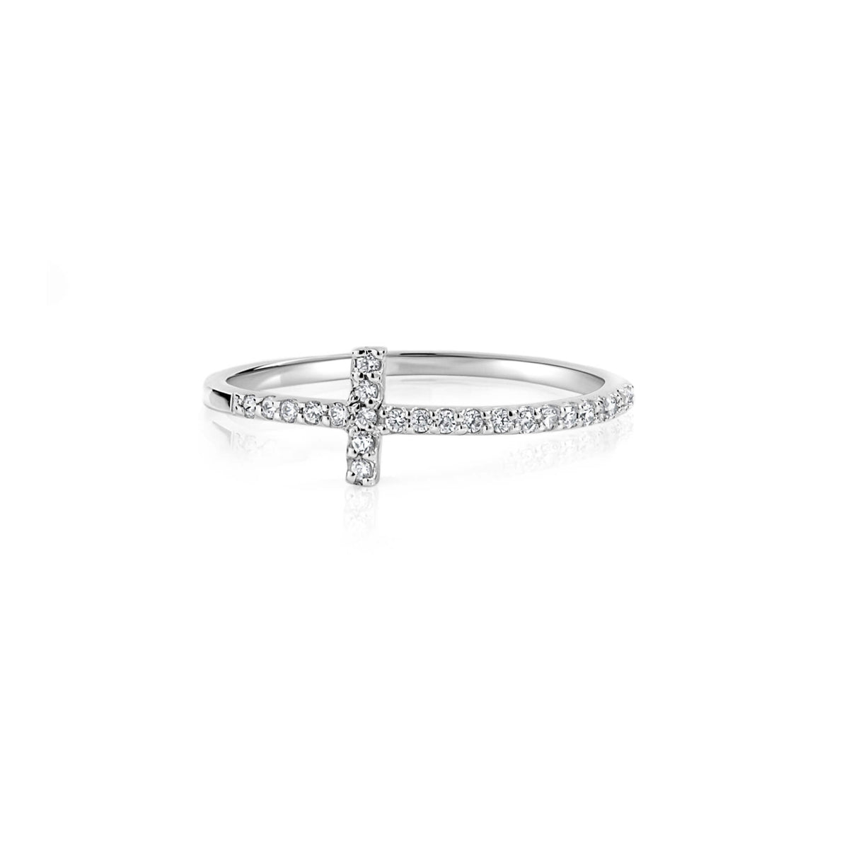 DAINTY CROSS RING - Trove & Co.