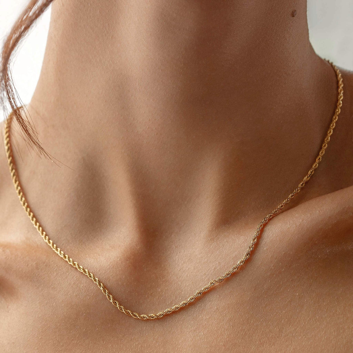 ROPE CHAIN NECKLACE (2mm) - Trove & Co.