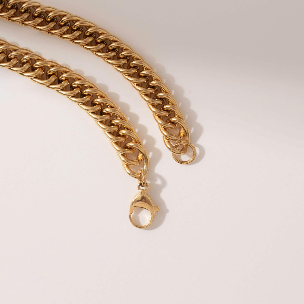 Double Curb Chain Necklace - Trove & Co.