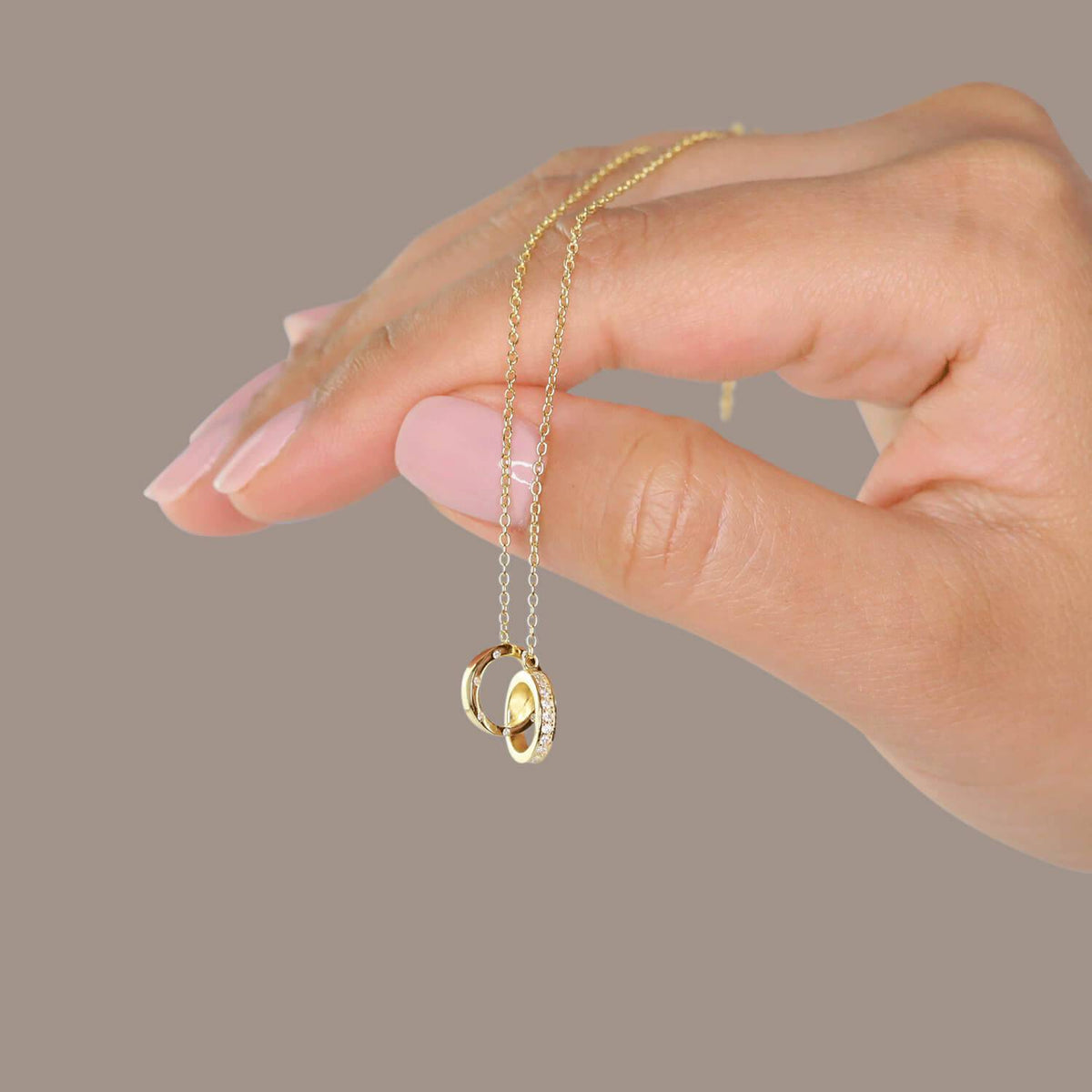 TWO HOOPS NECKLACE - Trove & Co.