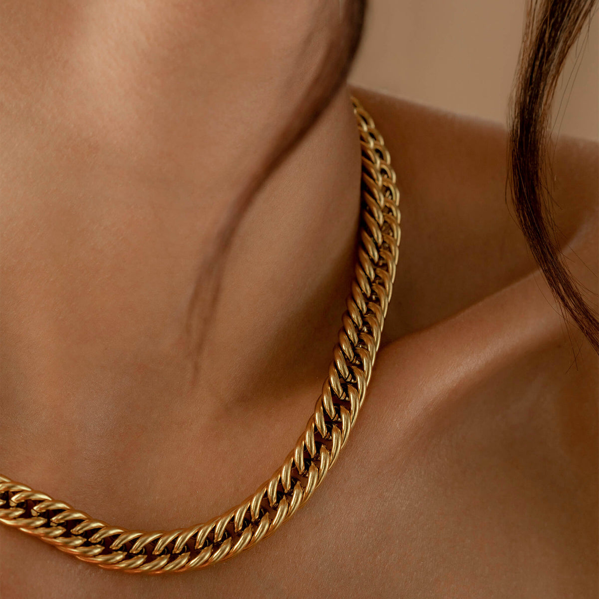 Double Curb Chain Necklace - Trove & Co.