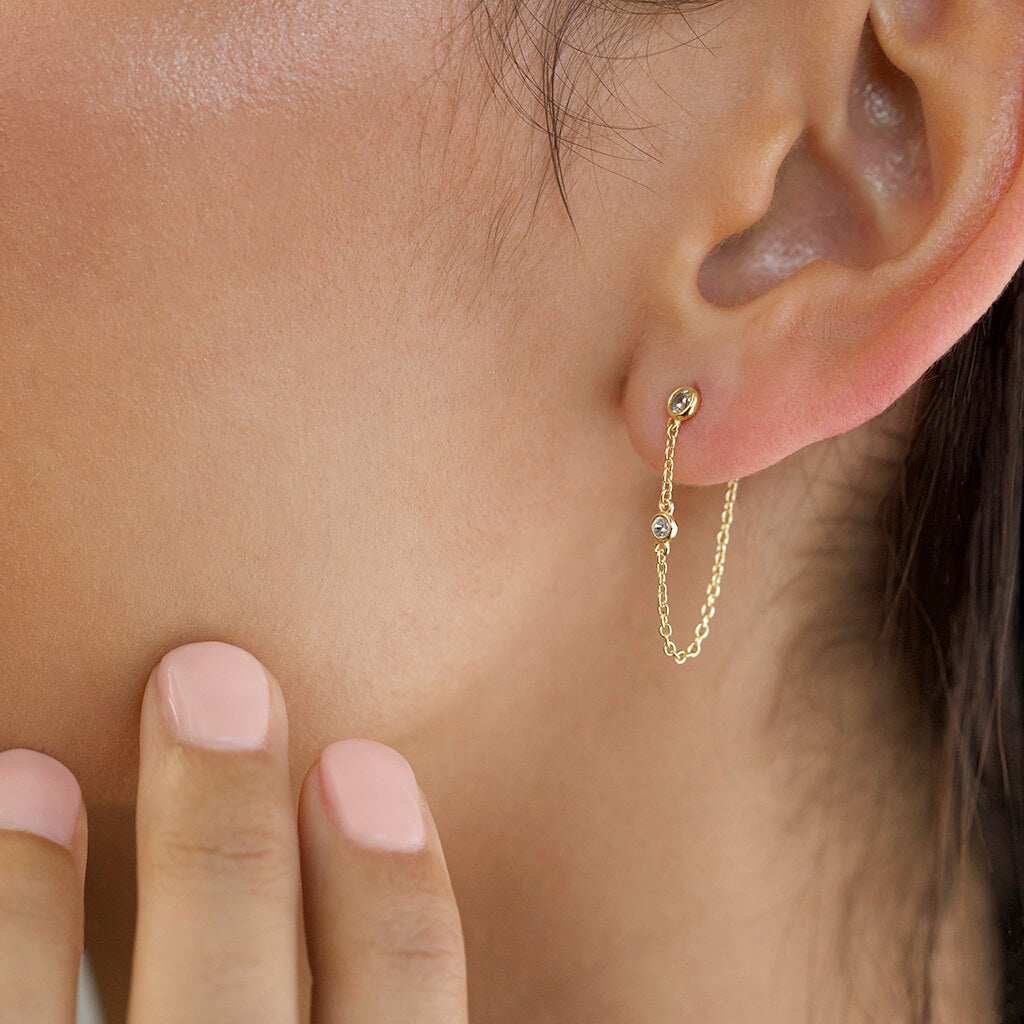 PALMA Ear Jacket Earrings – Zozi Jewelry