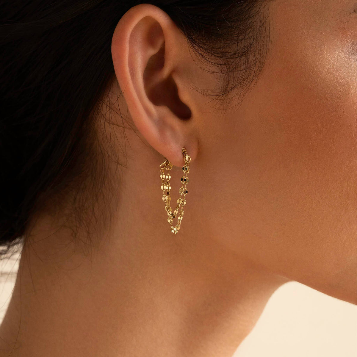 Shimmering Chain Earrings - Trove & Co.