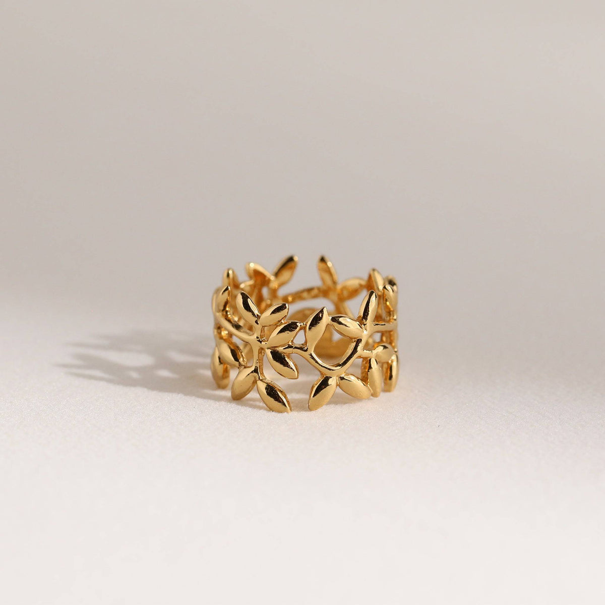 olive leaf band ring - Trove & Co.