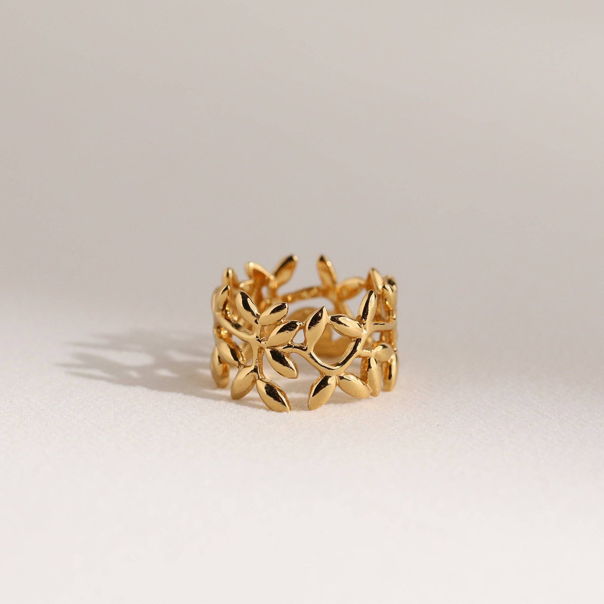 OLIVE LEAF RING - Trove & Co.