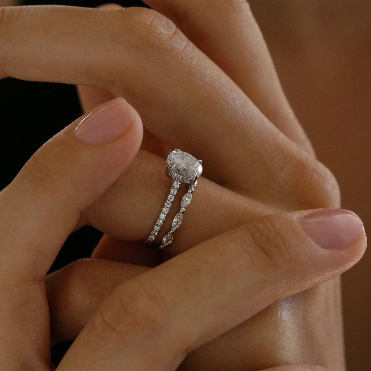 1.25 ct hidden halo ring - Trove & Co.