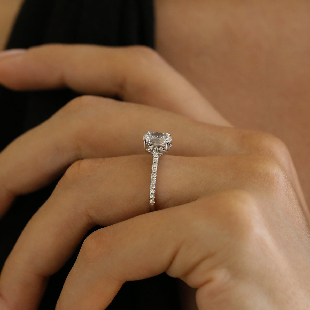 1.25 CT HIDDEN HALO ENGAGEMENT RING - Trove & Co.