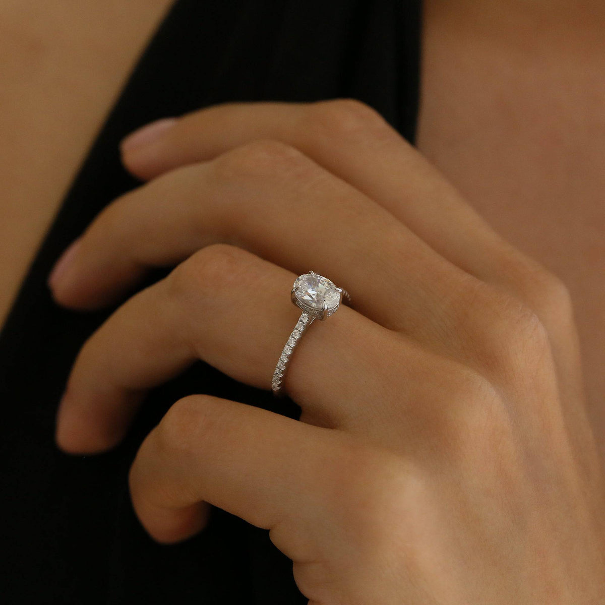 1.25 CT HIDDEN HALO ENGAGEMENT RING - Trove & Co.