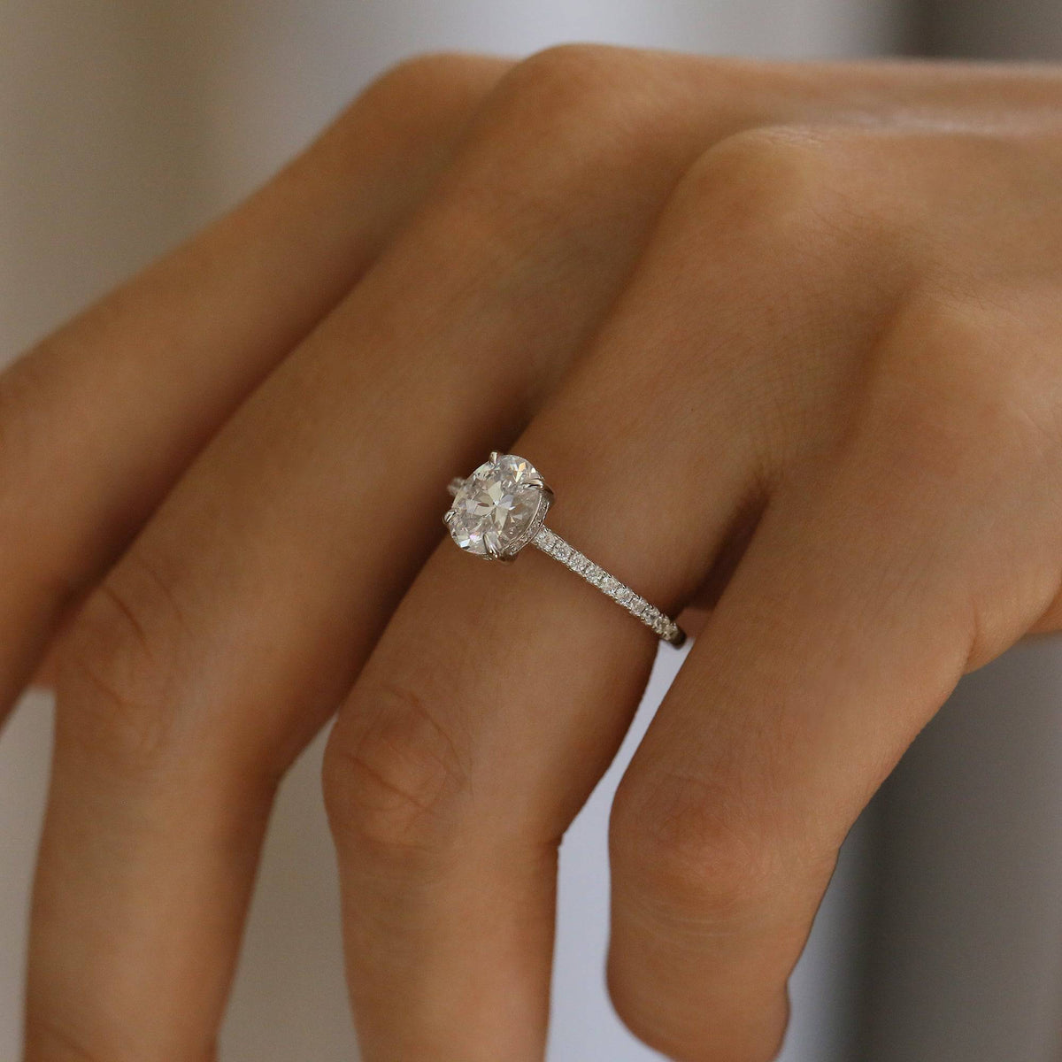 1.25 CT HIDDEN HALO ENGAGEMENT RING - Trove & Co.