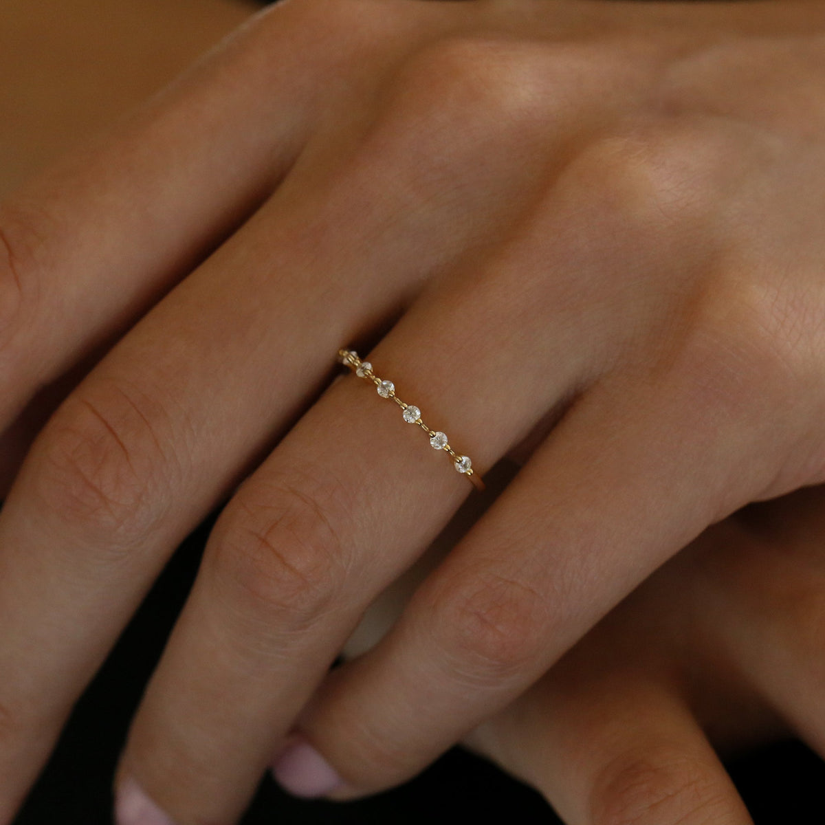 floating diamond eternity ring - Trove & Co.