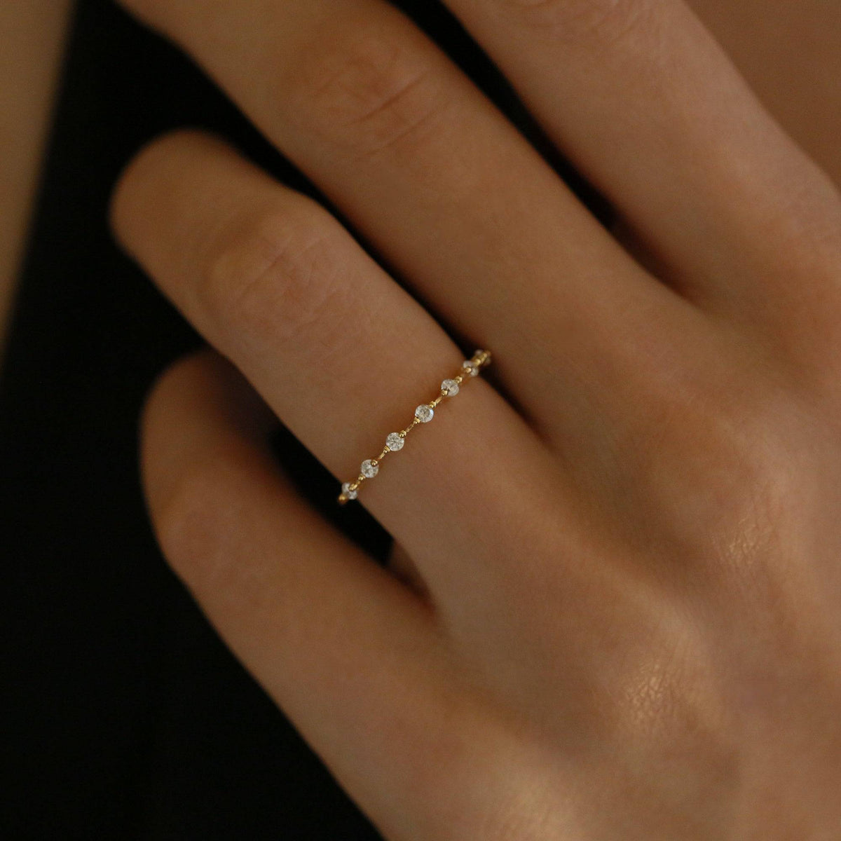 floating diamond eternity band - Trove & Co.