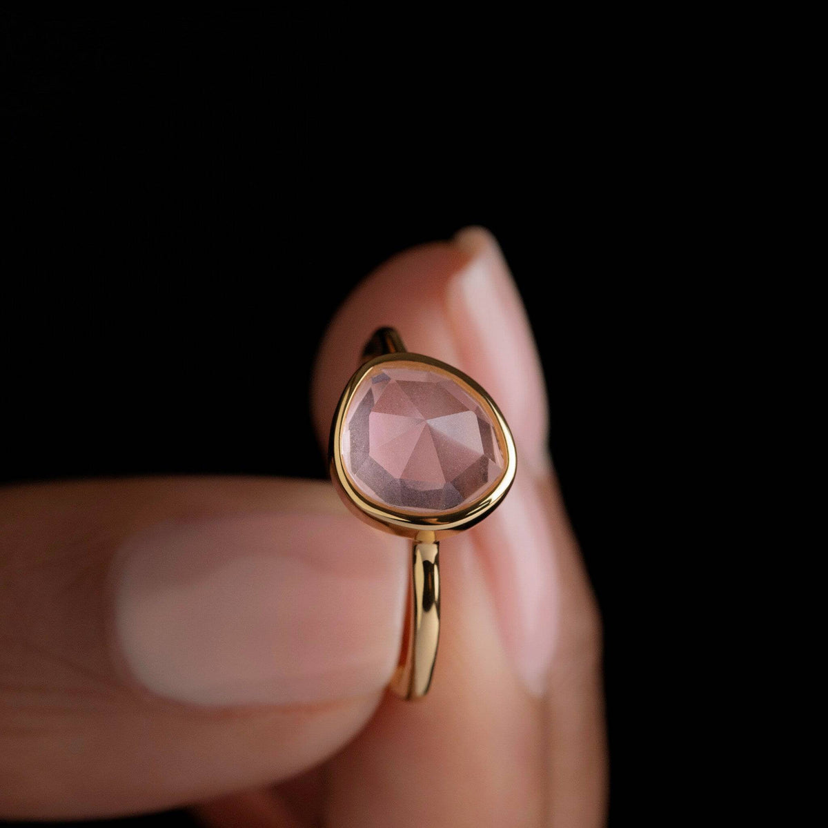 LUNA RING - Rose Chalcedony - Trove & Co.