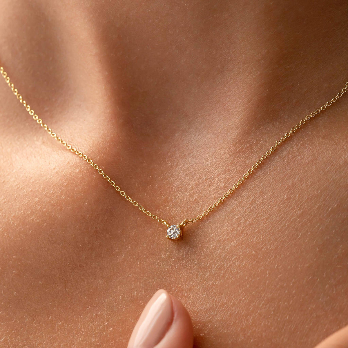 MINI SOLITAIRE NECKLACE - Trove & Co.