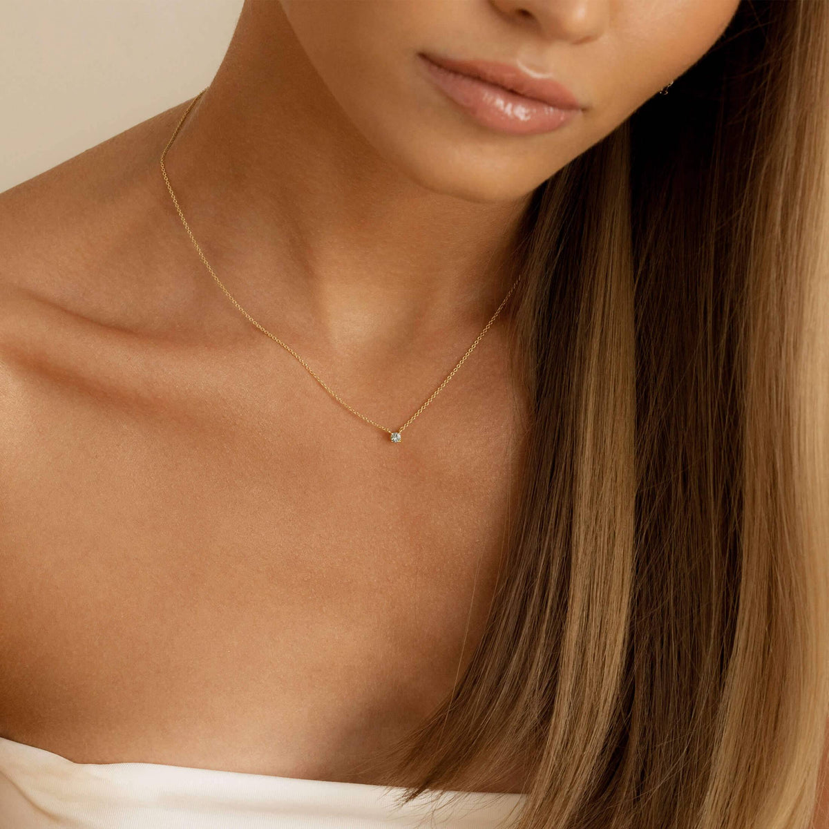 MINI SOLITAIRE NECKLACE - Trove & Co.
