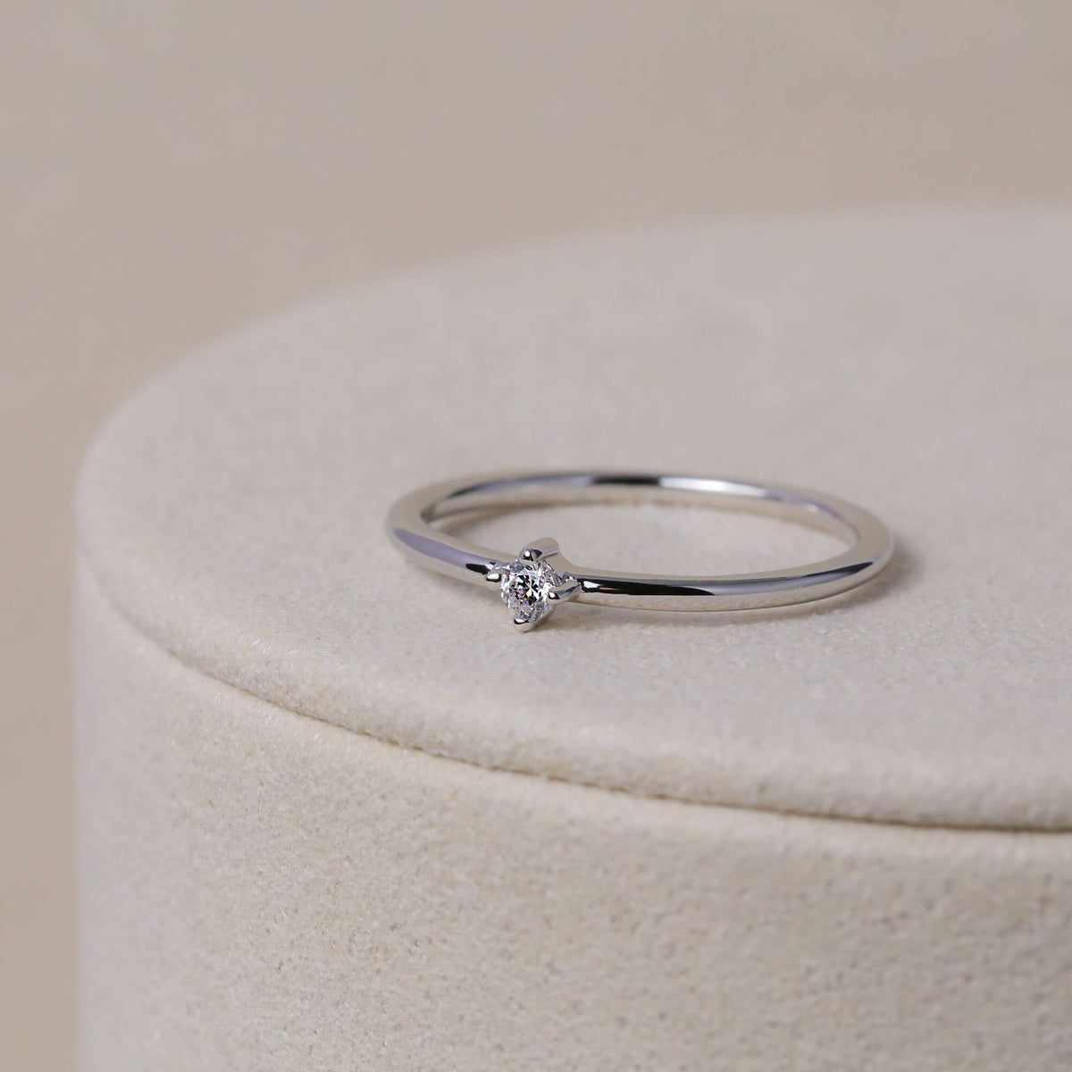MINI SOLITAIRE RING - Trove & Co.