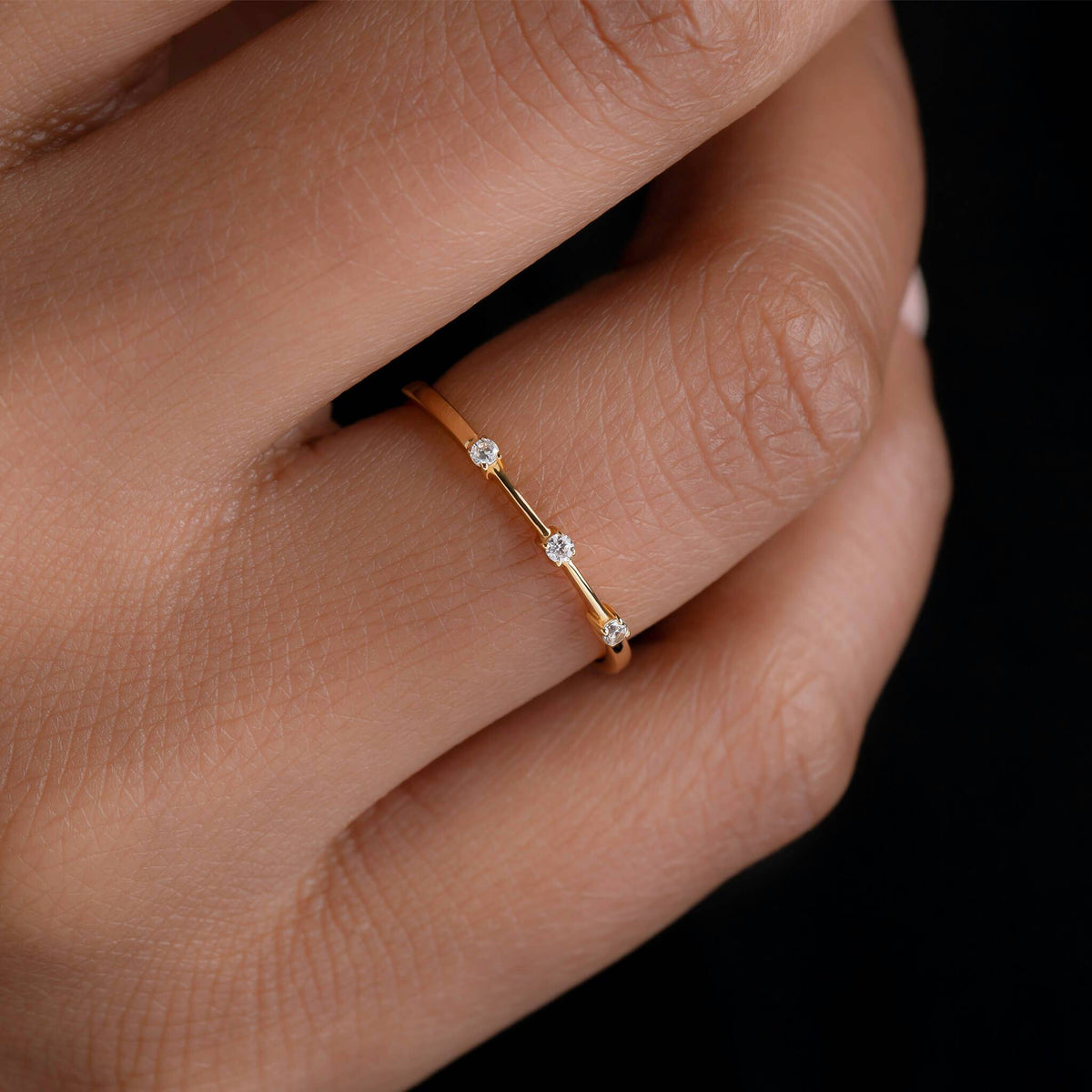 Ophelia - 3 Stone Ring - Trove & Co.