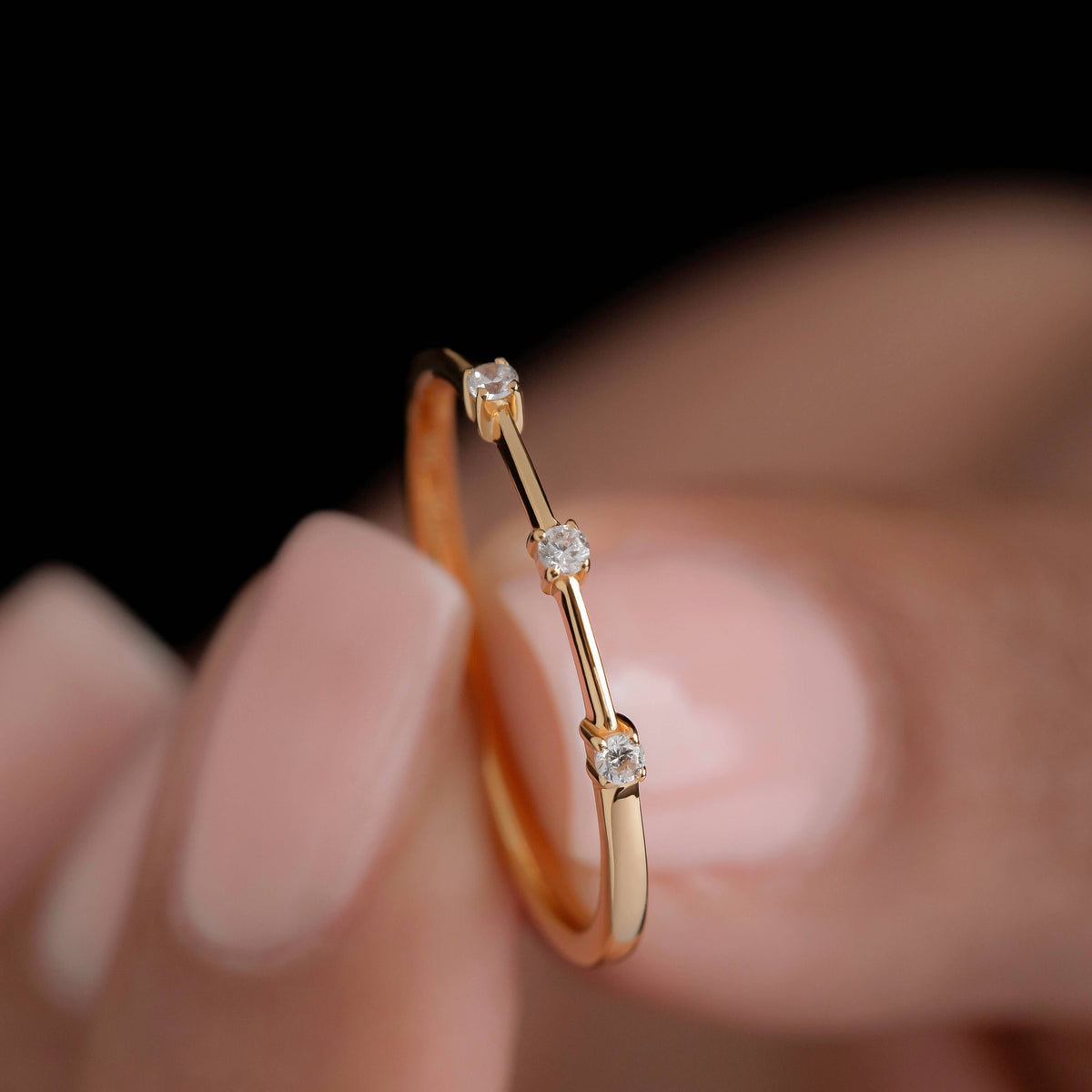 Ophelia - 3 Stone Ring - Trove & Co.