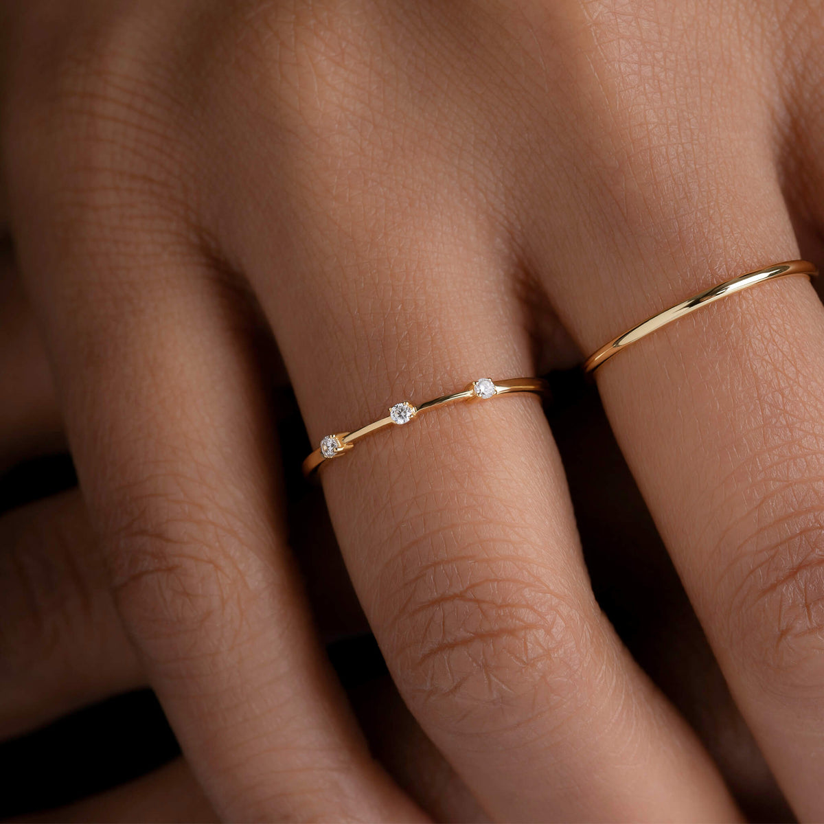 Ophelia - 3 Stone Ring - Trove & Co.