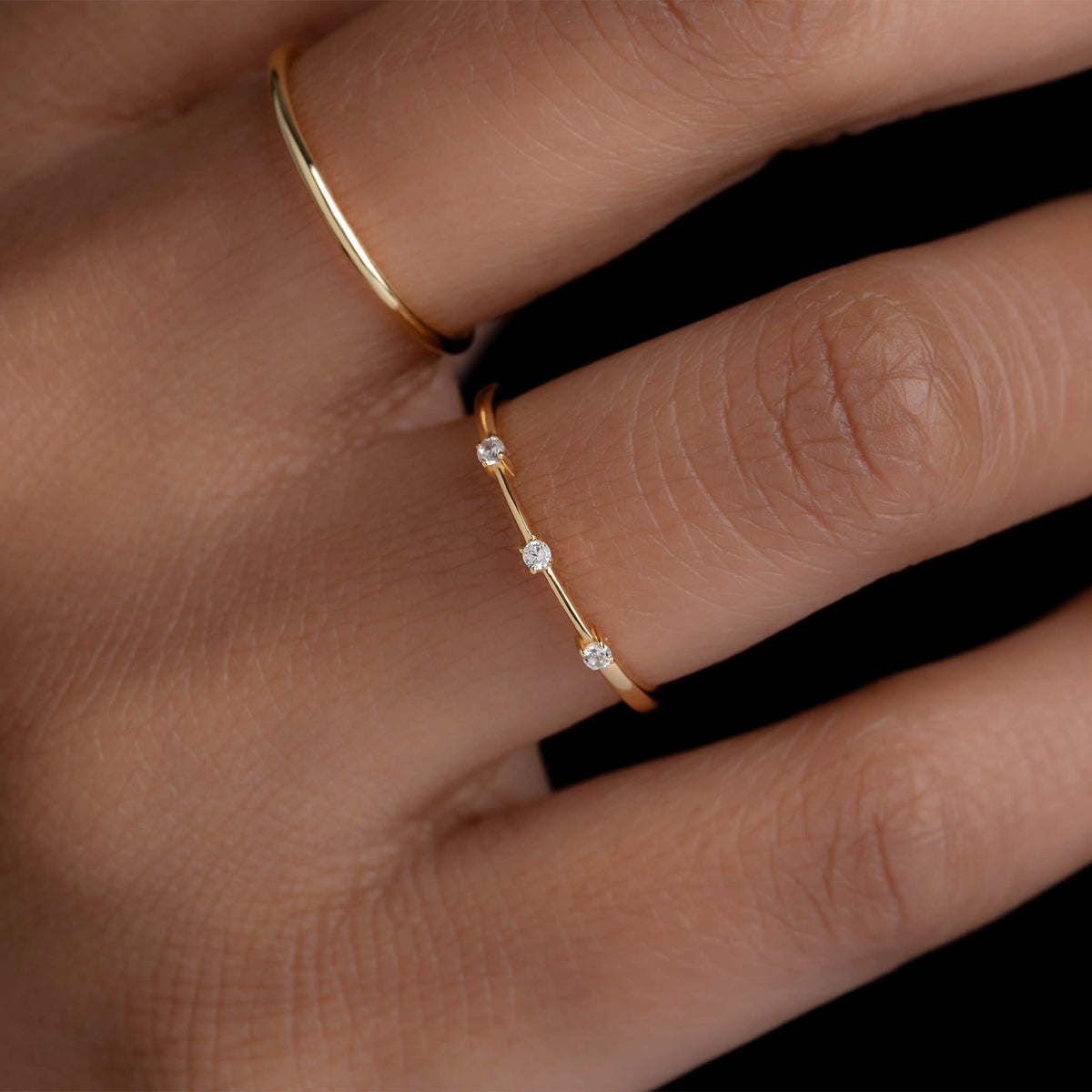 Ophelia - 3 Stone Ring - Trove & Co.