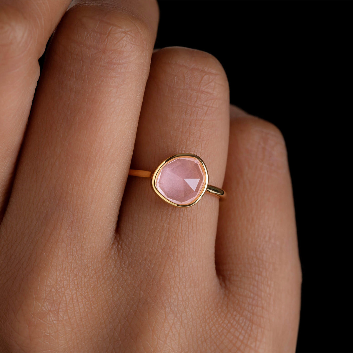 LUNA RING - Rose Chalcedony - Trove & Co.