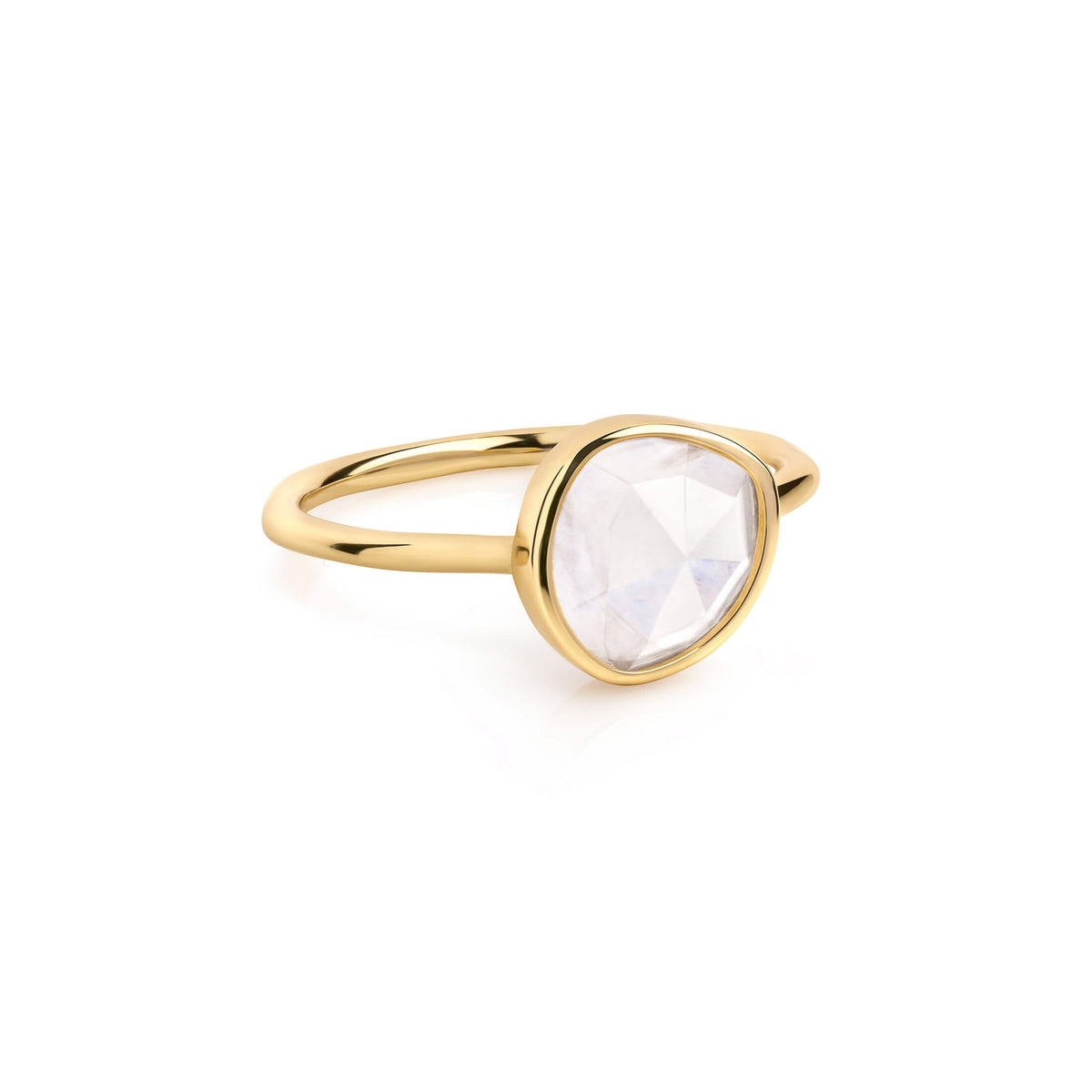 LUNA RING - Rainbow Moonstone - Trove & Co.