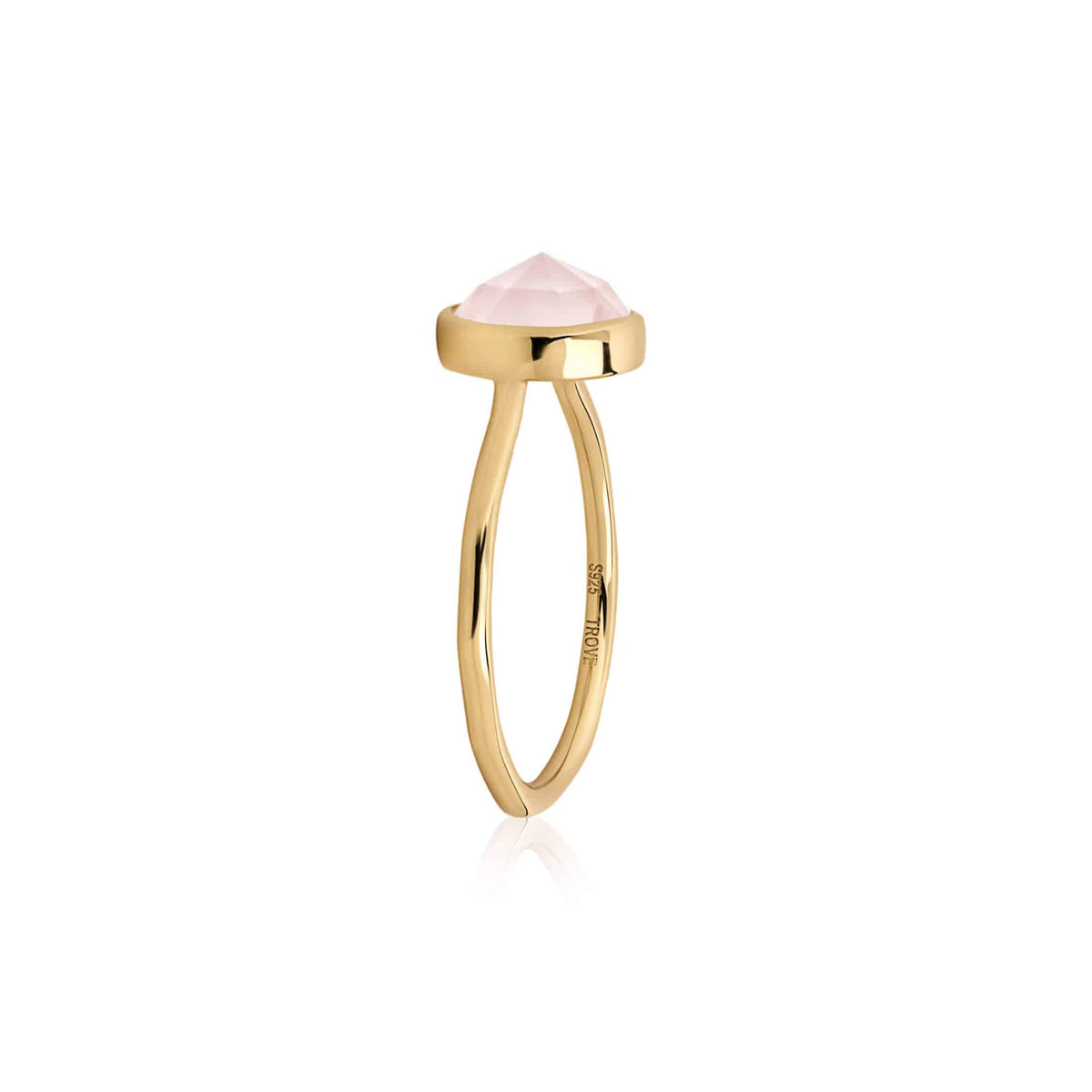 LUNA RING - Rose Chalcedony - Trove & Co.