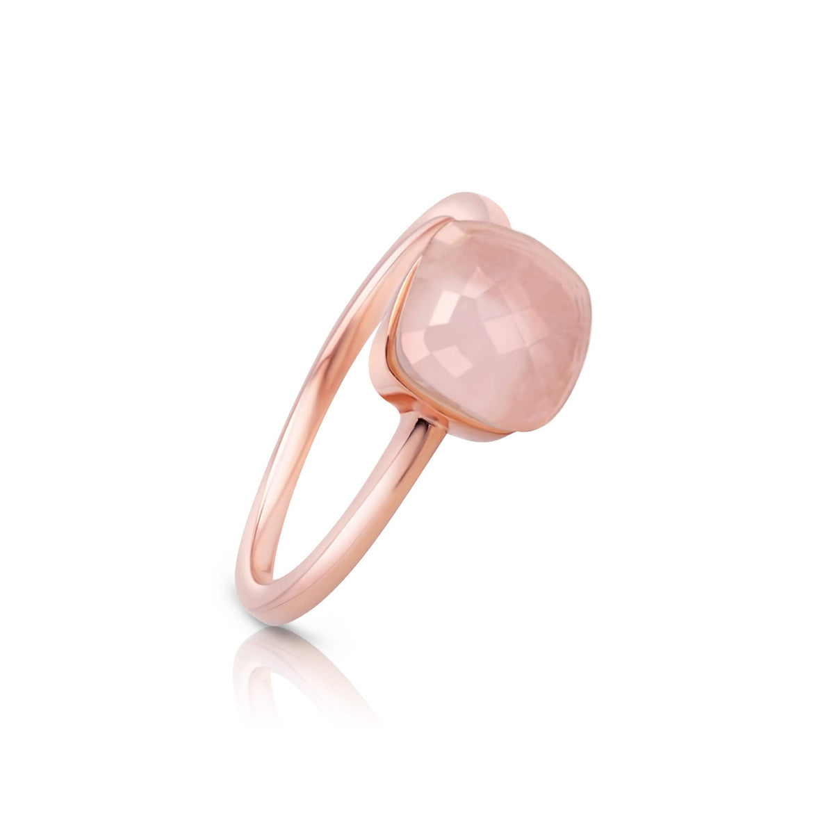 rose quartz ring for women - Trove & Co.